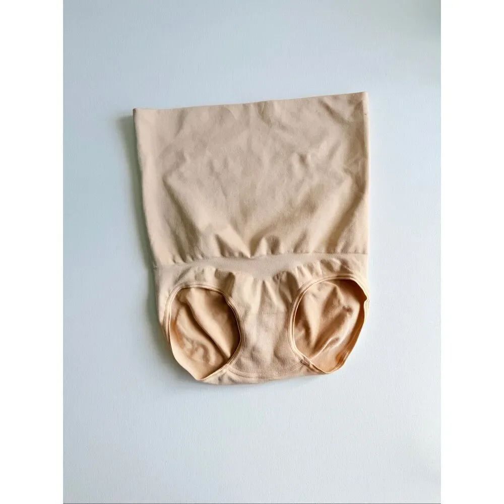 Assets By Spanx Women's Beige Shaping High-Waist Panty XL
